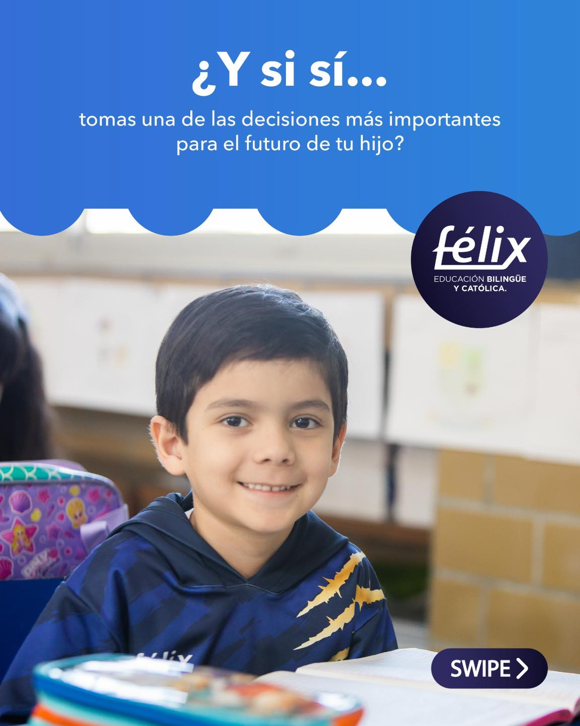 ¿Y si sí…? 💙
A veces, una gran decisión puede cambiar el futuro de tu hijo. En el Colegio Félix, lo acompañamos a aprender, crecer y ser feliz.
✨ ¿Y si sí es aquí?
Mayores informes: 📲 833 208 6511
#ColegioFelix #ExcelenciaAcademica #EducacionCatolica