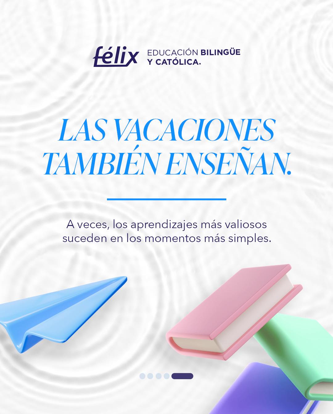 Las vacaciones son mucho más que un descanso de la rutina escolar 🤍 Son una oportunidad para que los niños desarrollen habilidades que también forman parte de su crecimiento: convivir, compartir, descubrir el mundo que los rodea y dar rienda suelta a su creatividad.
💬 ¿Qué es lo más valioso que tus hijos han aprendido estas vacaciones?
Mayores informes: 📲 833 208 6511
#ColegioFelix #ExcelenciaAcademica #EducacionCatolica
