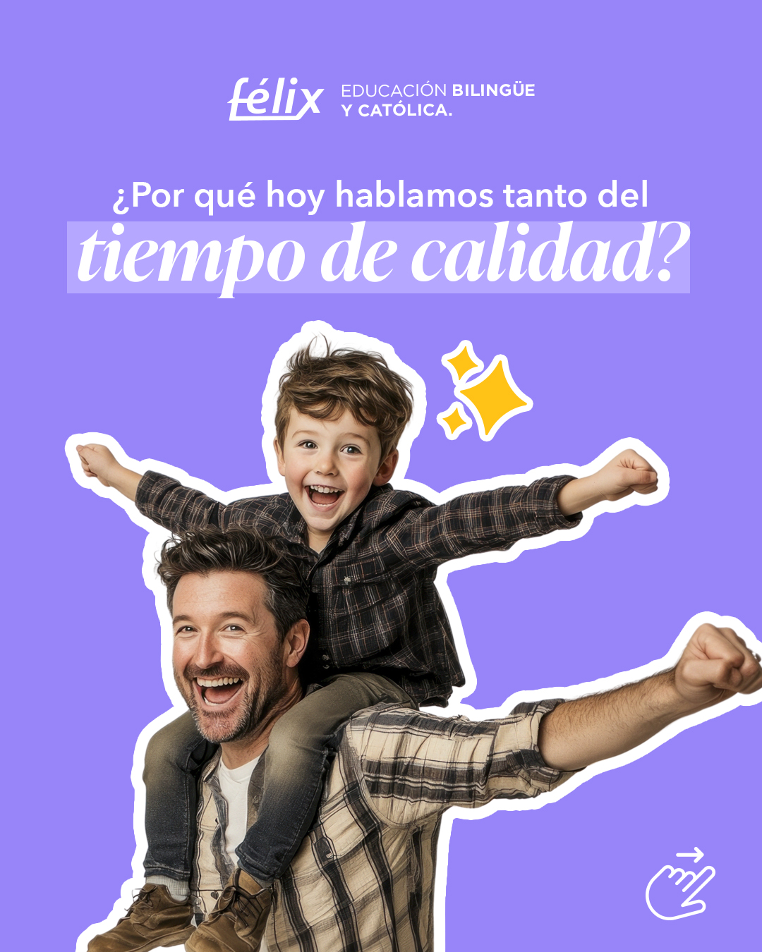 Vivimos rodeados de actividades, pendientes y distracciones. Por eso, hoy más que nunca, el tiempo de calidad se ha vuelto tan valioso 🤍
Porque son esos pequeños momentos de atención, conversación y convivencia los que fortalecen los vínculos y crean recuerdos que permanecen para siempre. ✨
#ColegioFelix #ExcelenciaAcademica #EducacionCatolica