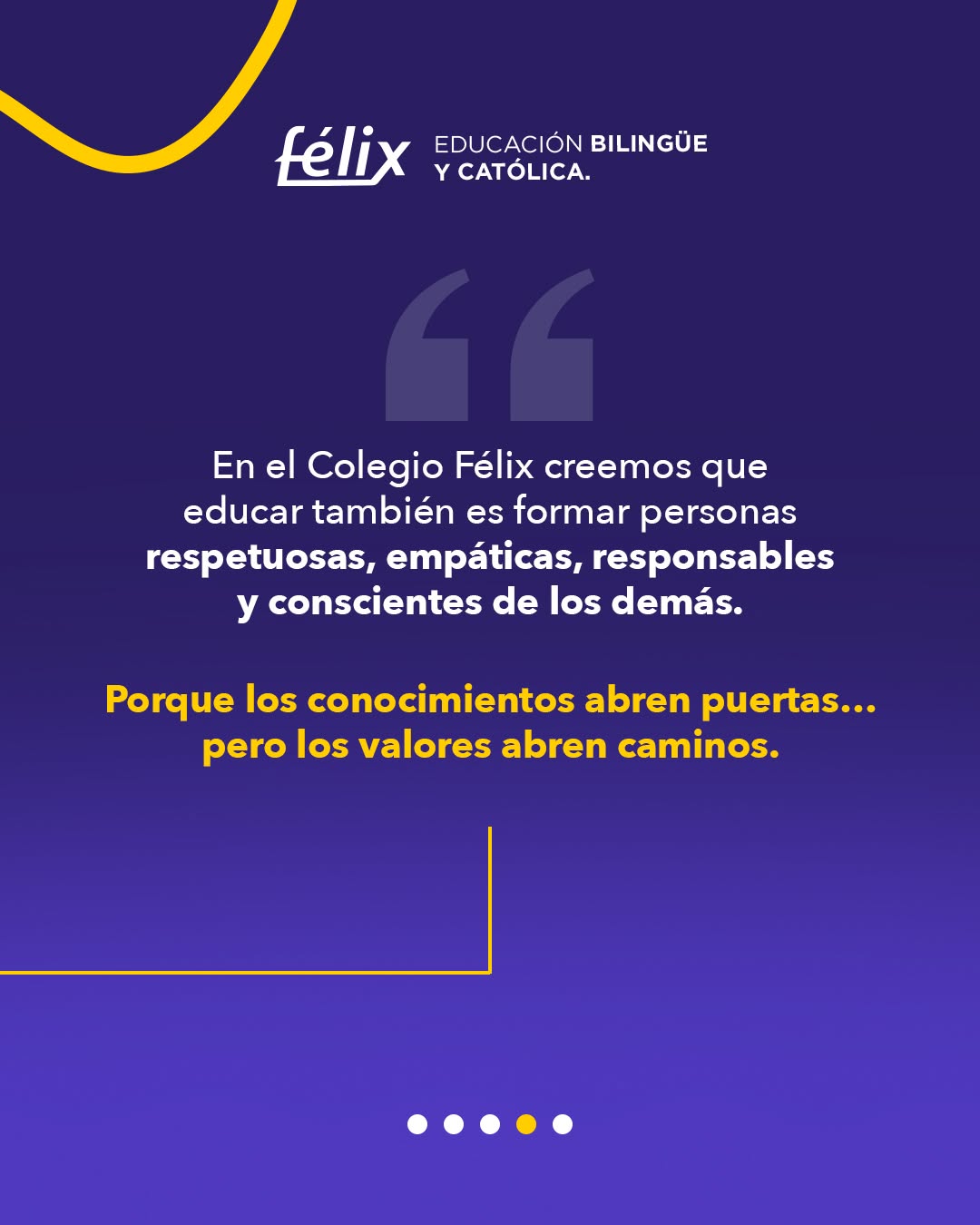Un lugar para aprender, descubrir talentos, construir Los valores son una de las enseñanzas más importantes que podemos brindar a nuestros hijos.
Mayores informes: 📲 833 208 6511
#ColegioFelix #ExcelenciaAcademica #EducacionCatolica