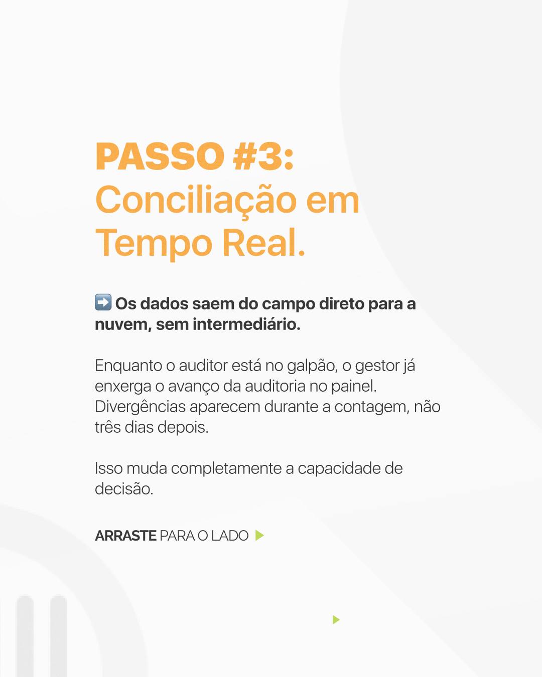 Parar a operação para contar ativos é admitir que você perdeu o
controle dela.
O "viradão de inventário" não é tradição, é sintoma. Quando a
contagem vira emergência anual, os erros acumulados aparecem
todos de uma vez, com a operação parada e a equipe no limite.
A contagem cíclica resolve isso na raiz: o estoque é auditado por
partes, ao longo do ano, sem interromper a rotina. Cada ativo
identificado por QR Code, geolocalizado e fotografado em campo.
Os dados chegam conciliados em tempo real, não digitados depois
com prancheta.
Com os auditores MooveChain e o WeCount, inventário deixa de
ser crise e passa a ser processo.
Acesse o link na bio e fale com um especialista.
#Inventário #ContagemCíclica #AtivoFixo #AtivoLogístico
#WeCount #MooveChain #SupplyChain #GestãoDeAtivos