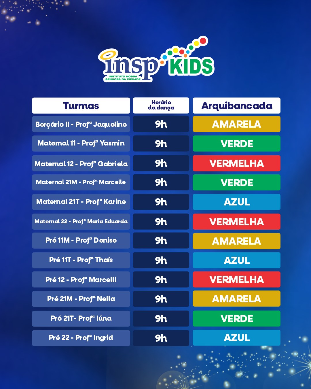 🎉 Festa da Família INSP
📅 Sábado, 12 de setembro, será um dia para celebrar a união, a alegria e os laços que tornam a nossa família INSP tão especial. 💙✨
Além de muita convivência, diversão e momentos em família, a programação contará com oficinas especiais para todos aproveitarem juntos!
🌼 Estação Arte que Floresce
📍 Hall do Coliseum
🕤 9h30 | 11h30 | 13h
🤖 Estação Let's Play
📍 Hall do Coliseum
🕙 10h | 11h30 | 13h
👨👩👧👦 Estação Brincando em Família
📍 Quadra do Pietá
🕚 11h | 13h
Será um dia de arte, brincadeiras, criatividade e convivência, preparado para estudantes e suas famílias viverem juntos momentos especiais. 🌟
💙 Família INSP: um lugar onde cada encontro floresce em memórias para a vida toda.
#FestaDaFamíliaINSP #INSPJacarepaguá #FamíliaINSP #INSPTotal #EducarÉSeEncantarComAVida