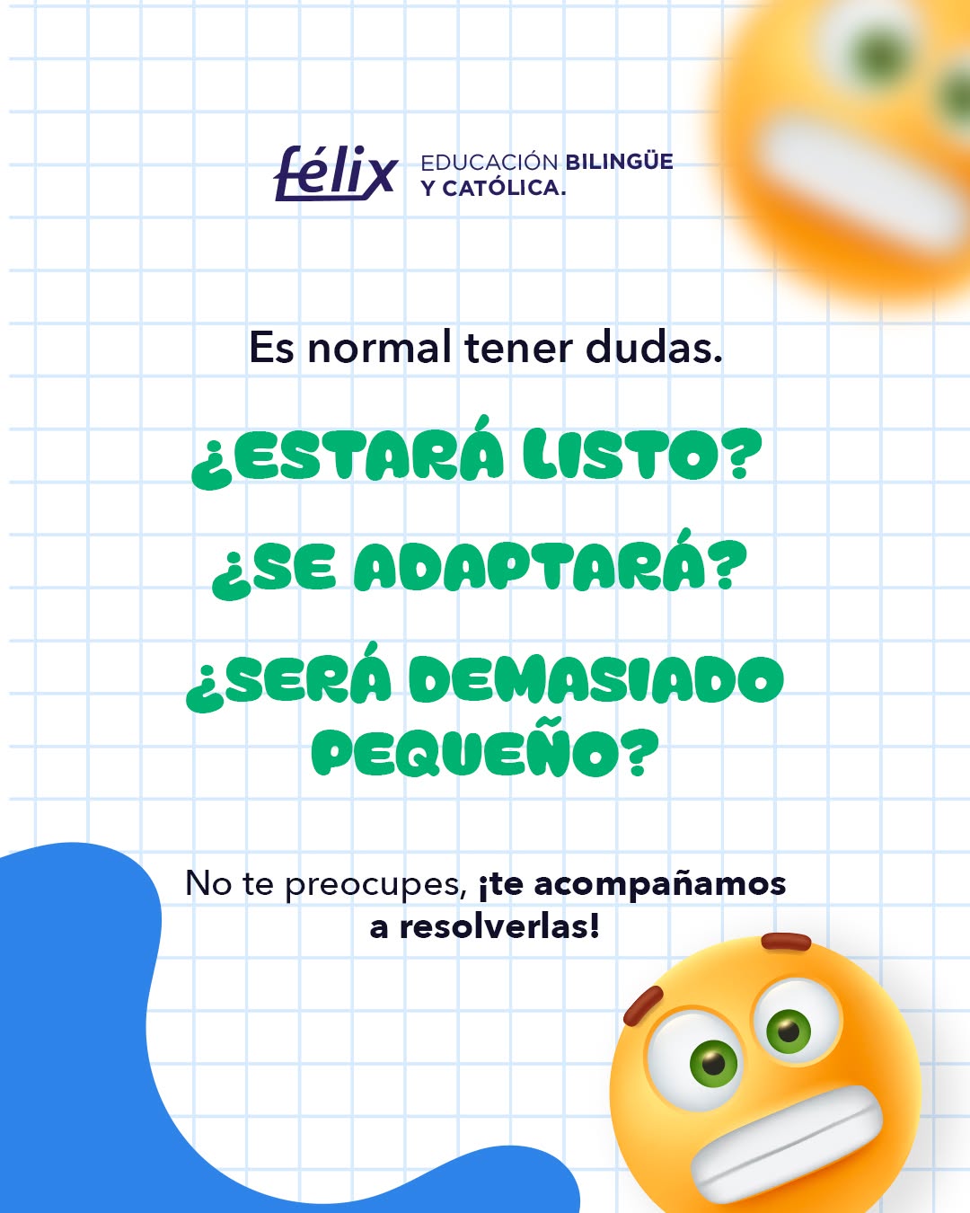 Dar el primer paso también es aprender juntos. 🤍
La llegada a Maternal es una nueva etapa para toda la familia: nuevas rutinas, nuevos retos y muchos momentos para celebrar. ✨
En Félix queremos acompañarte para que vivas este proceso con confianza y tranquilidad. 💛
Mayores informes: 📲 833 208 6511
#ColegioFelix #ExcelenciaAcademica #EducacionCatolica