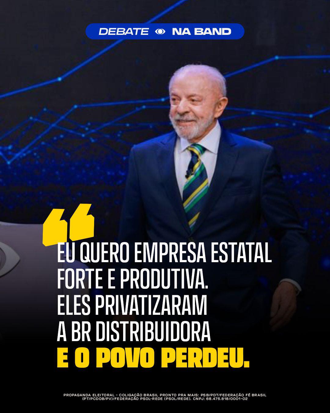 Brasil com Lula no Instagram: “Com Flávio, você 🫵 perde.”
