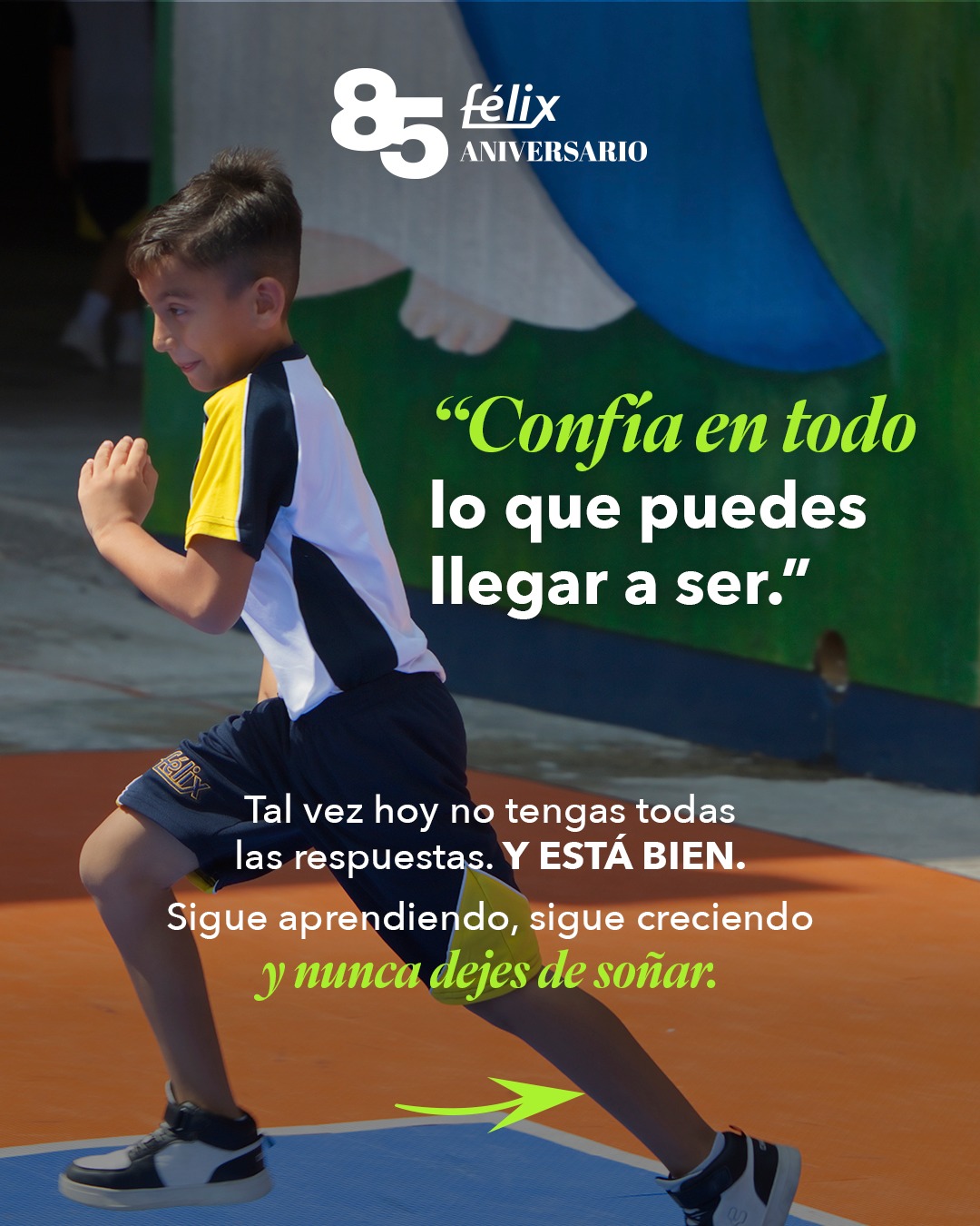 A veces, para echarle un poquito más de ganas, no necesitamos un gran discurso. Solo necesitamos recordar que no estamos solos en el camino. 🤍
#ColegioFelix #ExcelenciaAcademica #EducacionCatolica