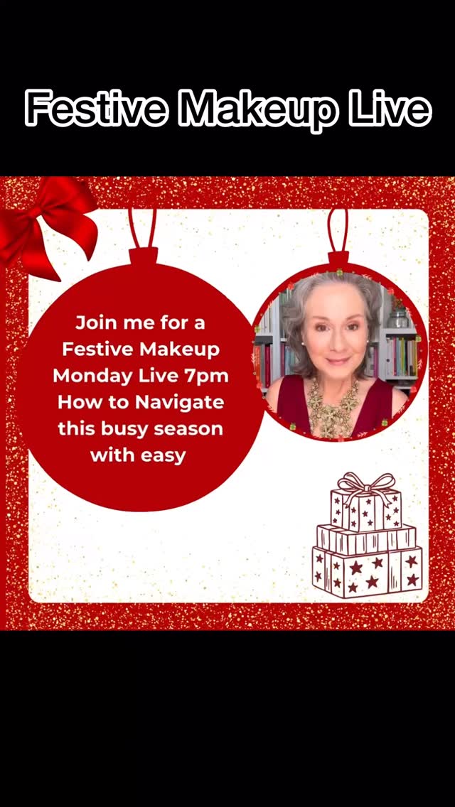 Join me tomorrow at 7pm for a Festive Makeup Live. I’ll be demoing relaxed looks and easy party looks. I’ll also be answering any of your questions. ❤️