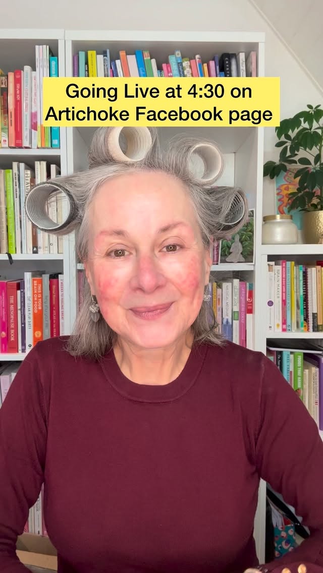 Going LIVE at 4:30pm on Artichoke’s Facebook page. @artichokegirls @mrs.artichoke
