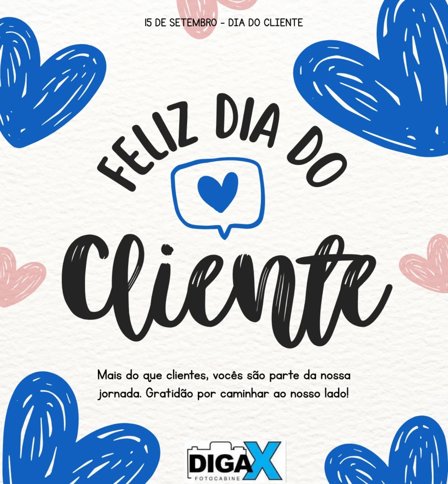 Obrigado por ser a base do nosso sucesso. Feliz Dia do Cliente! Sua confiança nos motiva a segu....