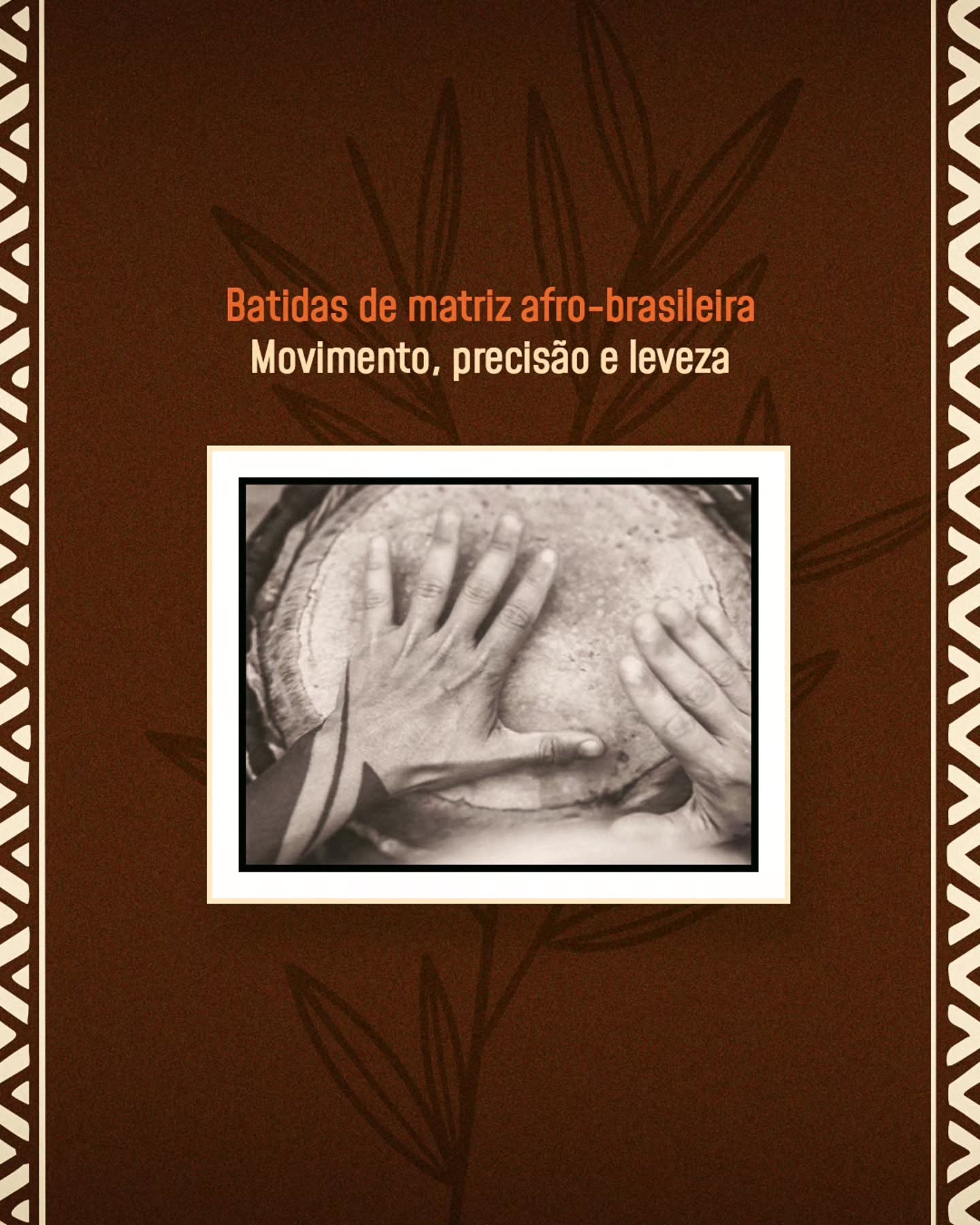 🥁 TAMBÔ CURADÔ – Roda de Tambor
Se você sente que precisa soltar o corpo, aliviar tensões e se reconectar… essa vivência é para você.
Durante 2 horas, você entra em um círculo de percussão guiado, onde o ritmo ativa, organiza e libera emoções através do som coletivo.
✔ Não precisa saber tocar
✔ Pode trazer seu instrumento
✔ Experiência prática e acessível
Condução: Airam Mares
Musicista com mais de 10 anos de experiência.
💰 Valor individual: R$ 133,00
👥 Valor para 2 pessoas: R$ 200,00
Vagas limitadas.
🔗 Garanta sua vaga pelo link na bio.
#tambocurado
#rodadetambor
#ritmoancestral
#vivenciacoletiva
#chacarakumbaya
