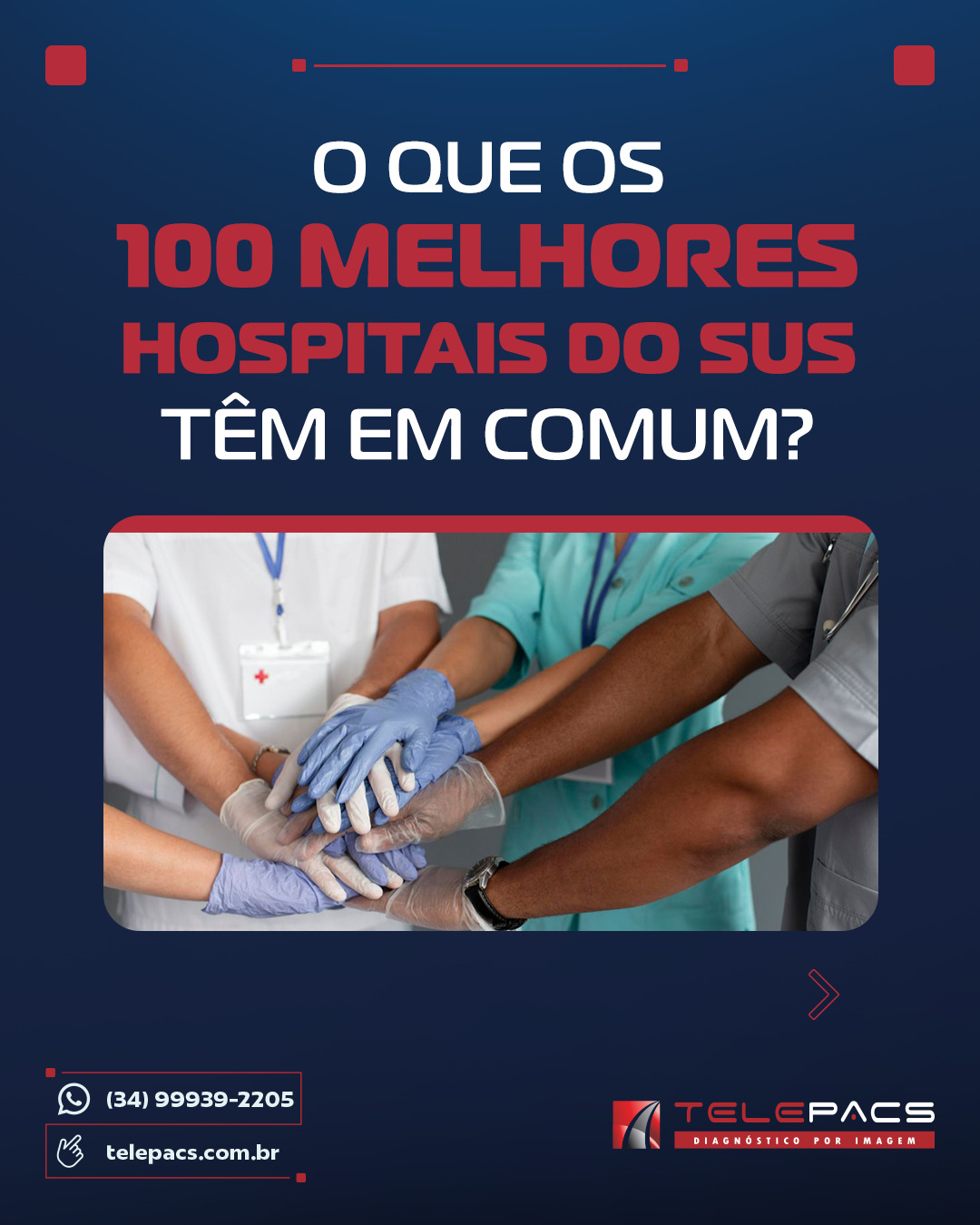 Você sabia que o SUS abriga hospitais que se destacam mundialmente em eficiência e qualidade? Recentemente, o ranking do Ibross revelou os 100 melhores hospitais públicos do Brasil, e a excelência não se resume ao orçamento, mas sim a processos rigorosos e uso estratégico da tecnologia!
Entre os destaques estão instituições como o Hospital Estadual de Transplantes Euryclides de Jesus Zerbini, que provam que é possível oferecer atendimento de ponta em qualquer lugar.
Acesse nosso Blog abaixo ou link na bio e saiba mais!
📲 (34) 99939-2205
🌐 telepacs.com.br
#SaúdePública #SUS #ExcelênciaEmSaúde #HospitaisDeElite #Telerradiologia #Telepacs