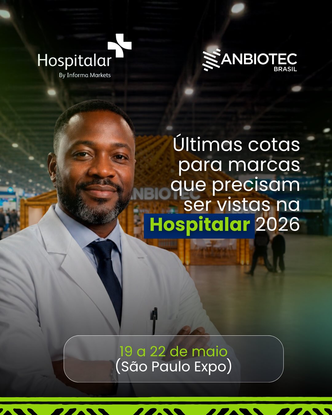 Faltam pouquíssimos dias para a Hospitalar 2026 e as últimas cotas de patrocínio da ANBIOTEC estão quase esgotadas.
Estamos falando de uma feira que reúne mais de 80 mil pessoas, entre líderes do setor, tomadores de decisão e empresas que realmente movimentam o mercado da saúde.
Se a sua marca precisa estar onde as conexões acontecem e os negócios começam, essa é a hora.
Patrocinar a ANBIOTEC dentro da Hospitalar não é só aparecer, é estar no lugar certo, com as pessoas certas, no momento certo.
Mas é importante ser direto: restam poucas oportunidades.
Se fizer sentido pra sua estratégia, vale olhar isso agora.
#Anbiotec #Biotecnologia #Hospitalar2026