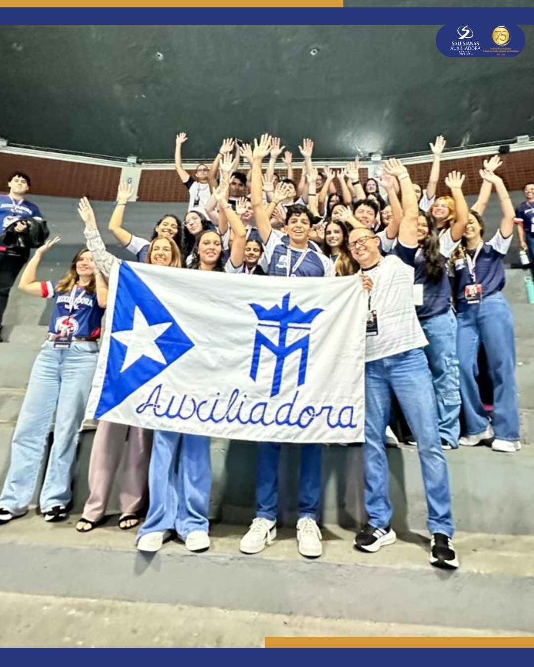 ✨🏅💙 Orgulho que atravessa fronteiras! 💙🏅✨
Nossos atletas estão representando nossa escola com dedicação, espírito esportivo e muita garra no Nordestão Salesiano, em Aracaju! @nordestaosalesiano
Mais do que competir, esta é uma oportunidade de vivenciar valores que fazem parte da nossa missão educativa: amizade, respeito, disciplina, solidariedade e superação. Cada partida, cada desafio e cada conquista fortalecem o espírito salesiano que nos une.
💙⚽🏐🏀 Estamos na torcida por vocês!
Avante, equipe IMA!
#InstitutoMariaAuxiliadora #NordestãoSalesiano #Aracaju #FamíliaSalesiana #EsporteQueEduca OrgulhoIMA JuntosSomosMaisFortes
