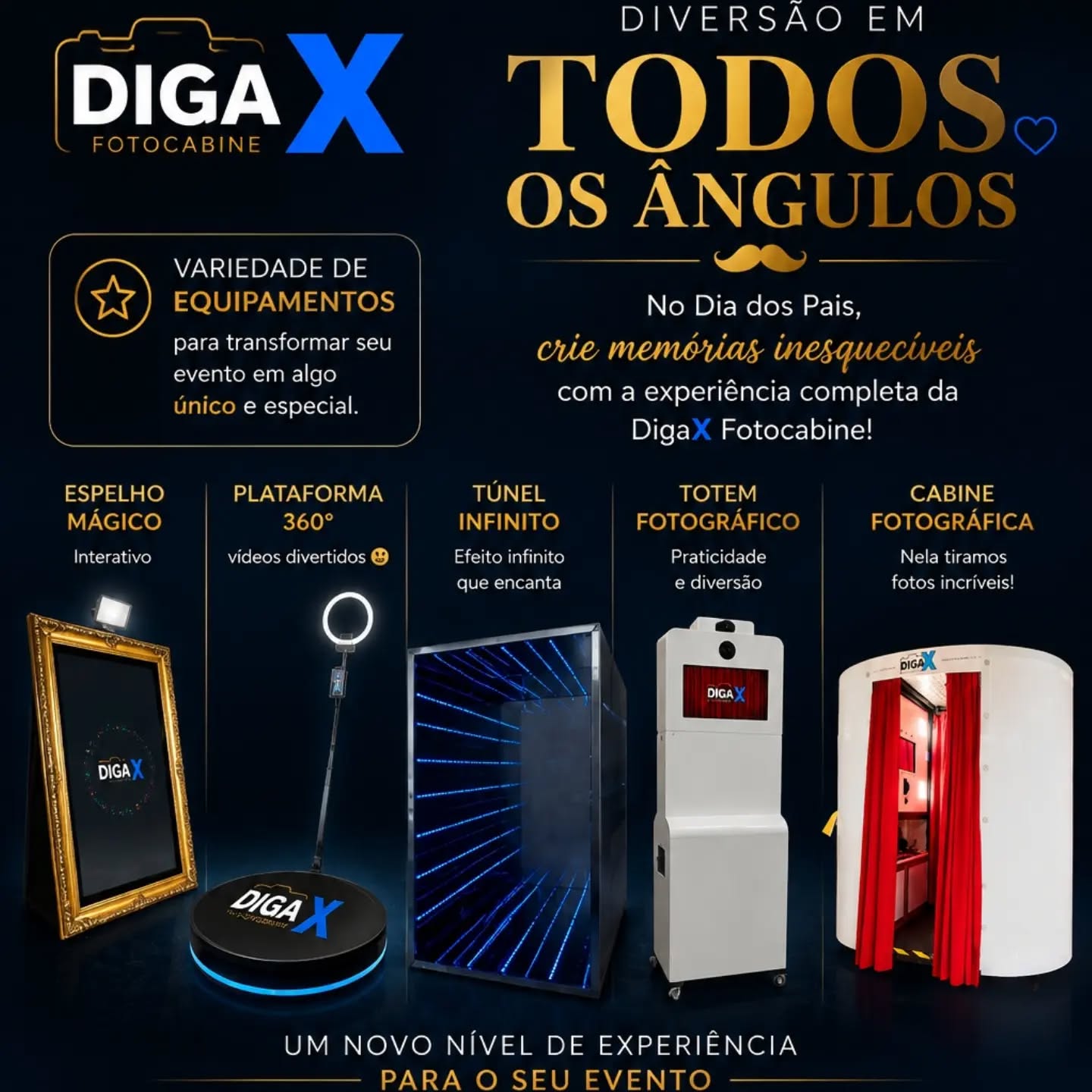 💙 Neste Dia dos Pais, presenteie com momentos que ficam!Pai merece mais do que um presente. M....